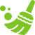 A green clipboard icon displaying a document with three horizontal lines at the top and a line graph with three connected points below.